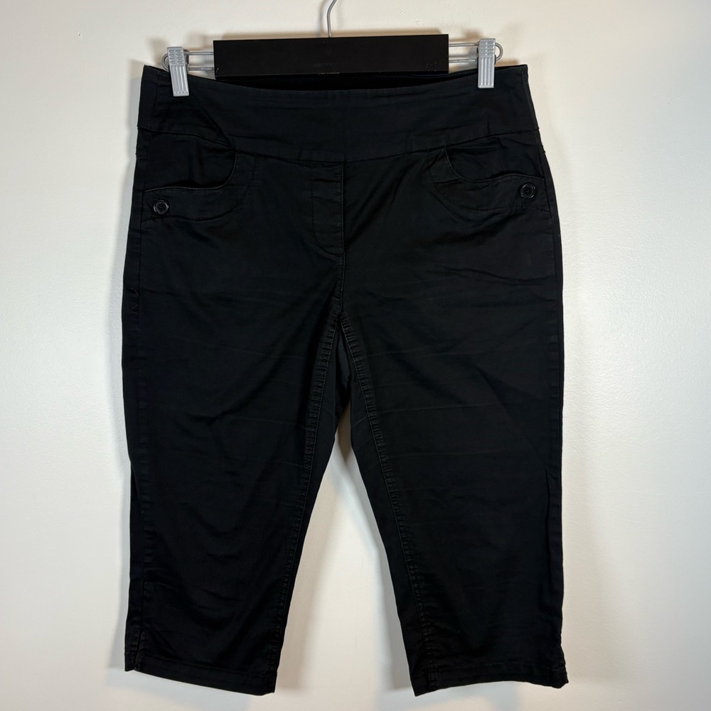 Reitmans Women’s Black Pull-On Capri Pants Size 9, Everyday, Vacation, Summer